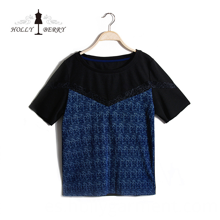 Blusa Regular Azul Marino Navy Regular Blouse